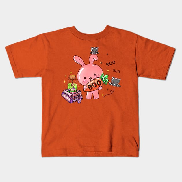 Bunny Boo Kids T-Shirt by  Big Foot Shirt Shop